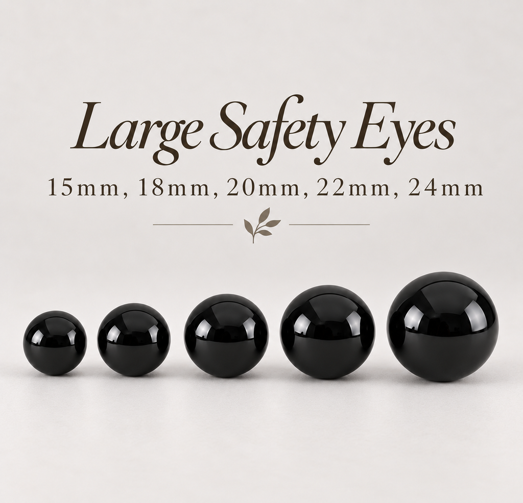 Large Safety Eyes 15mm, 18mm, 20mm, 22mm, 24mm