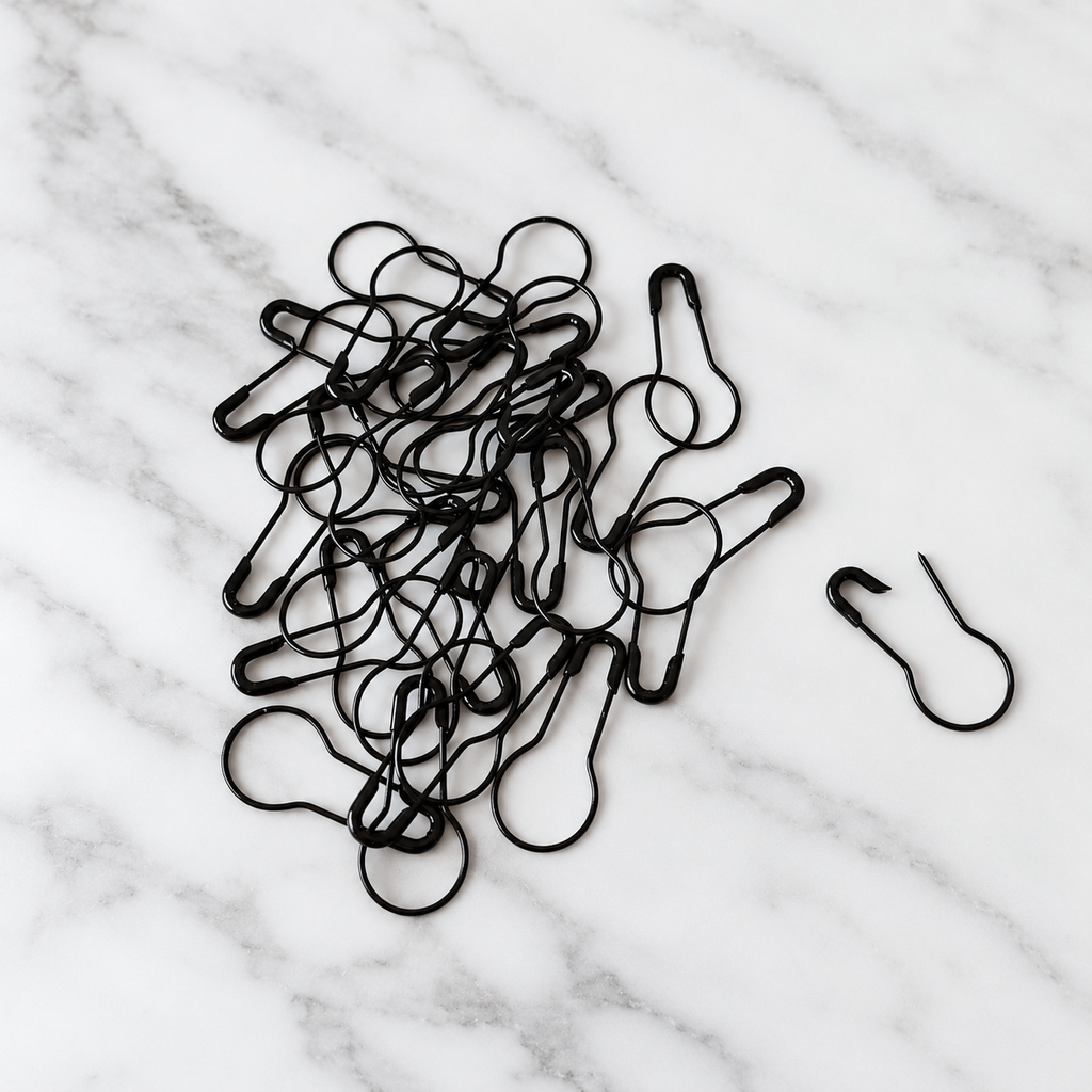 50 Knitting and Crochet Stitch Markers in a Tin