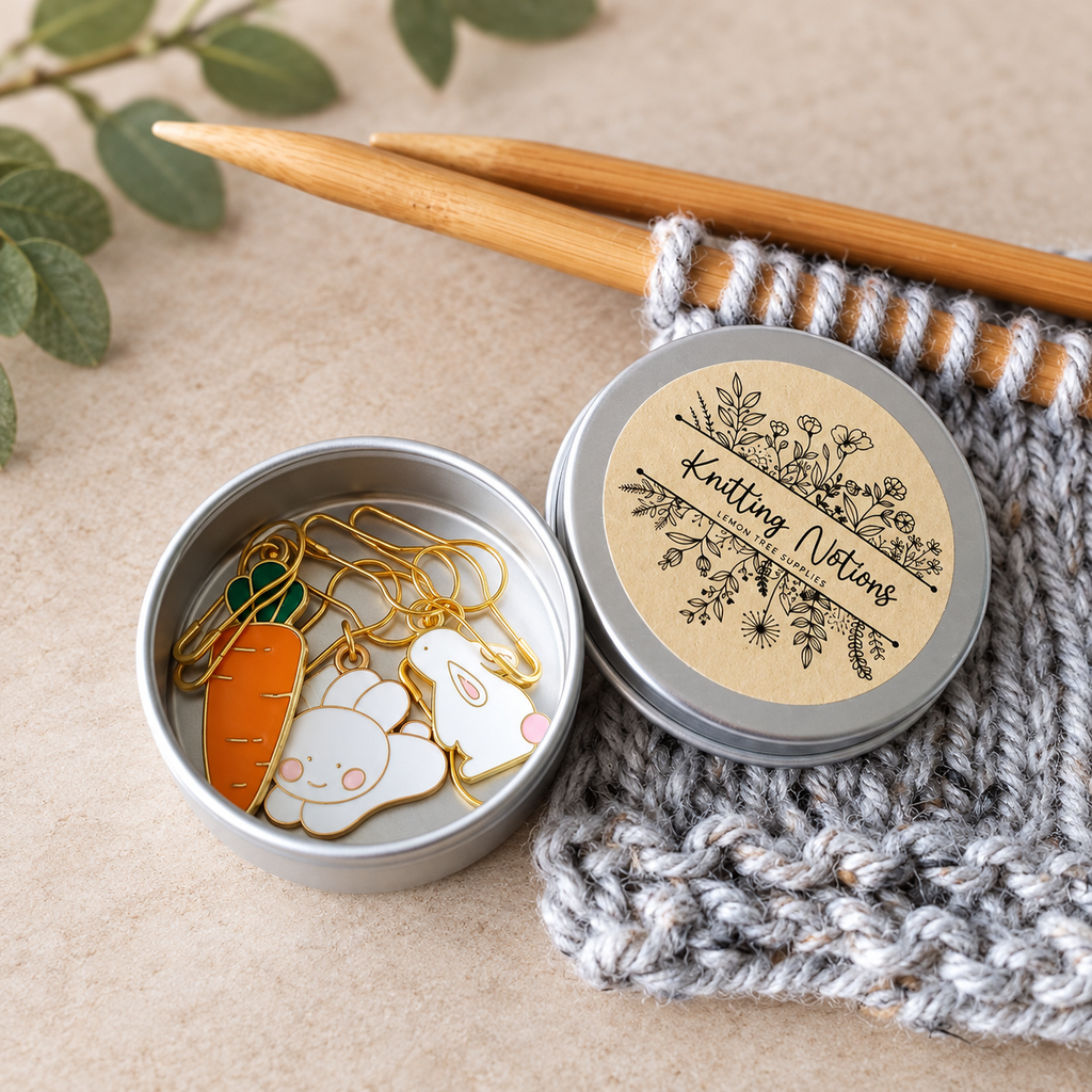Bunny and Carrot Stitch Markers