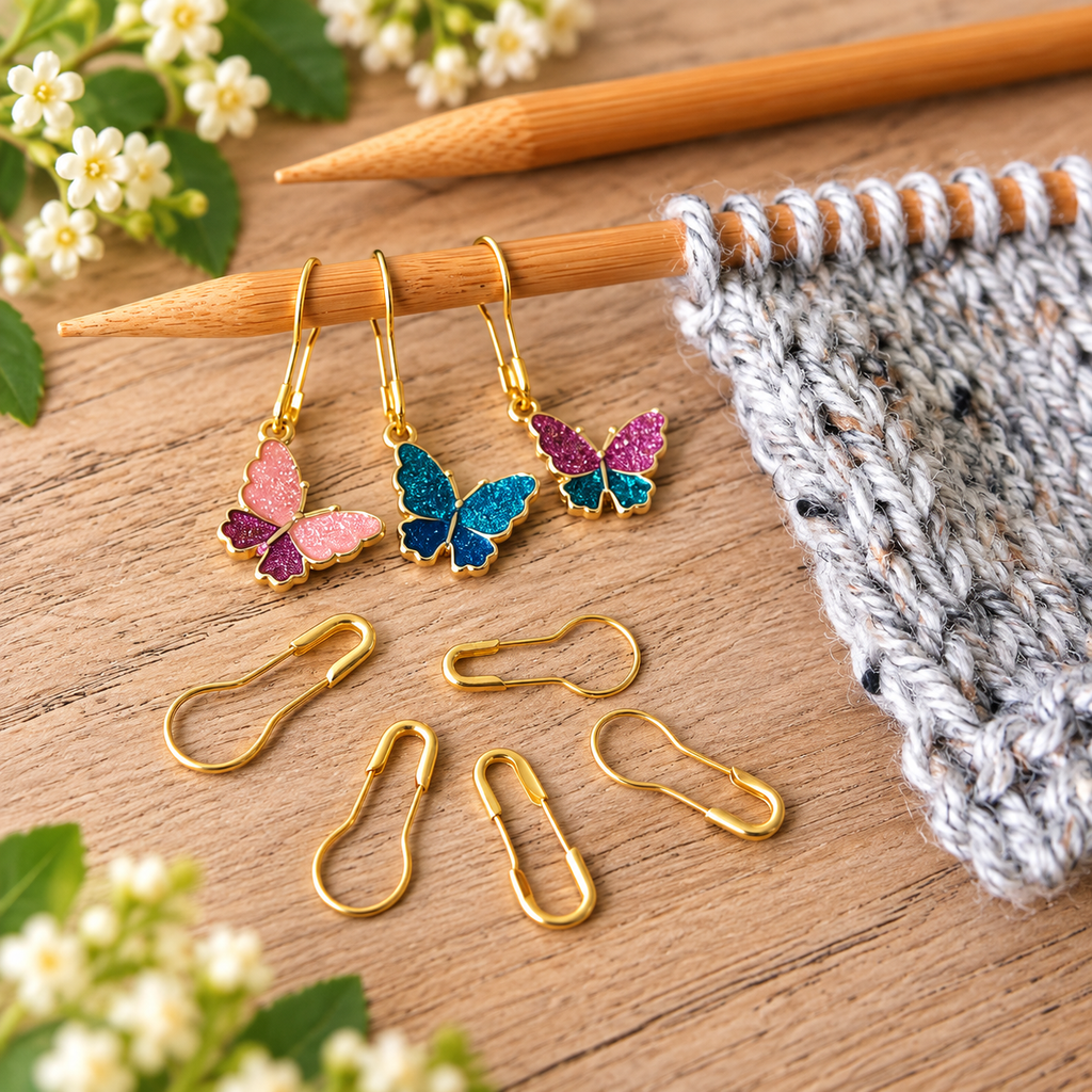 Butterfly Trio Stitch Markers