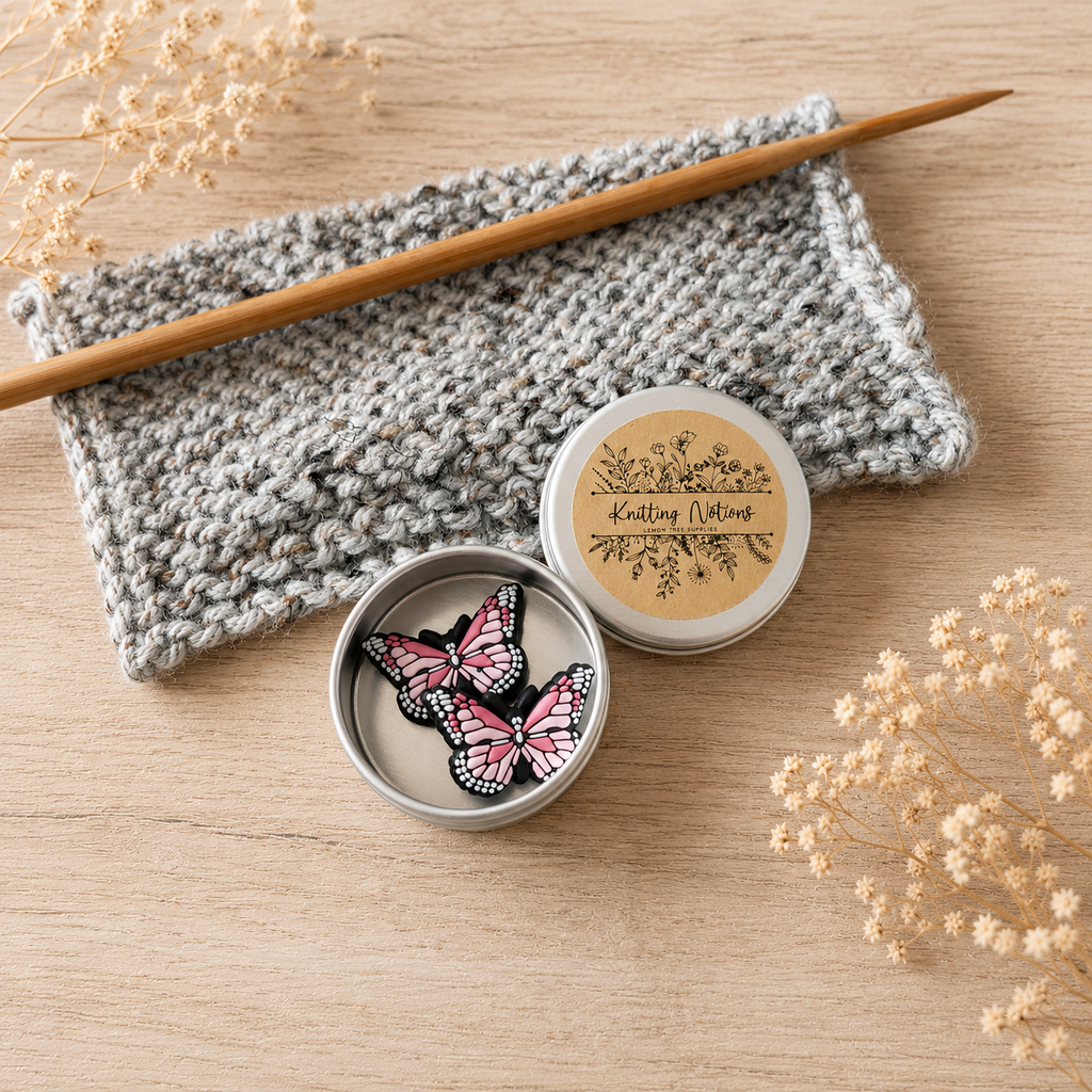 Pink Butterfly Stitch Stoppers