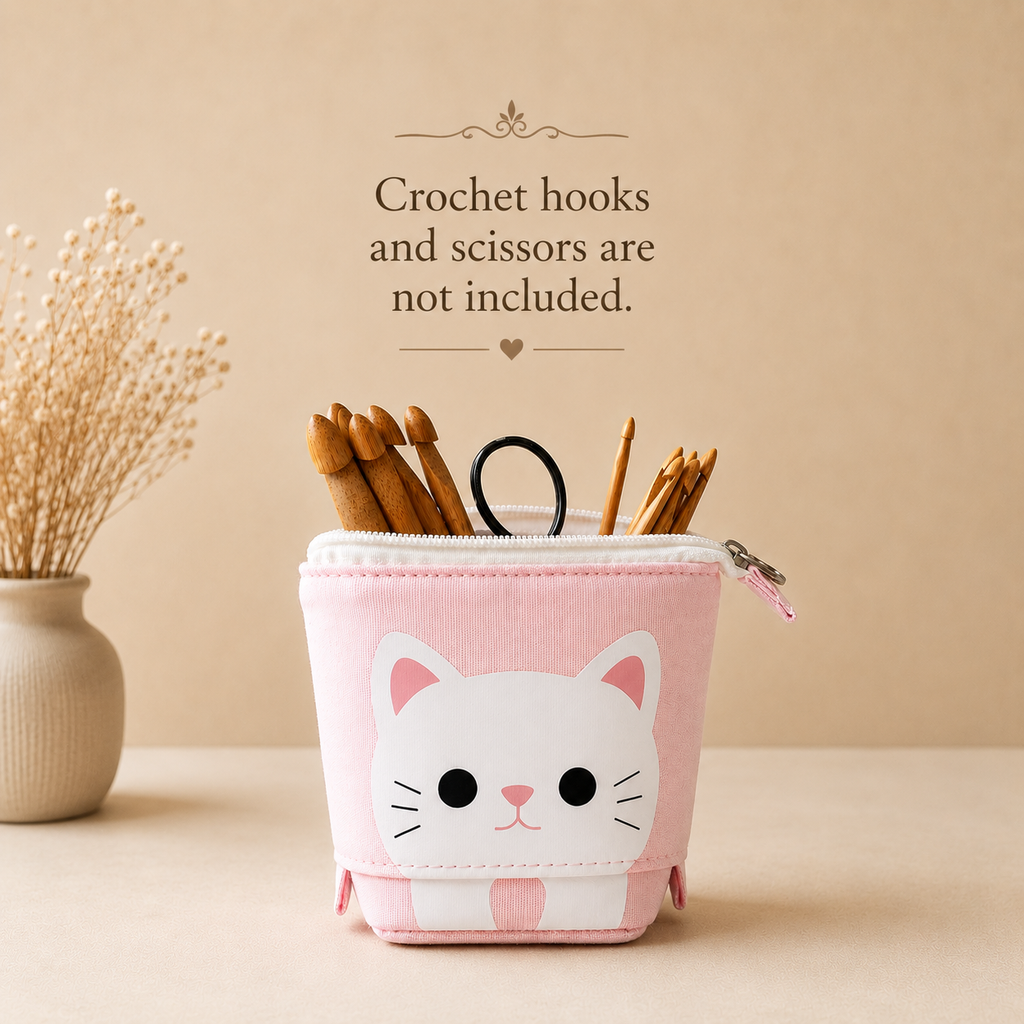 Kitty Crochet Hook Case