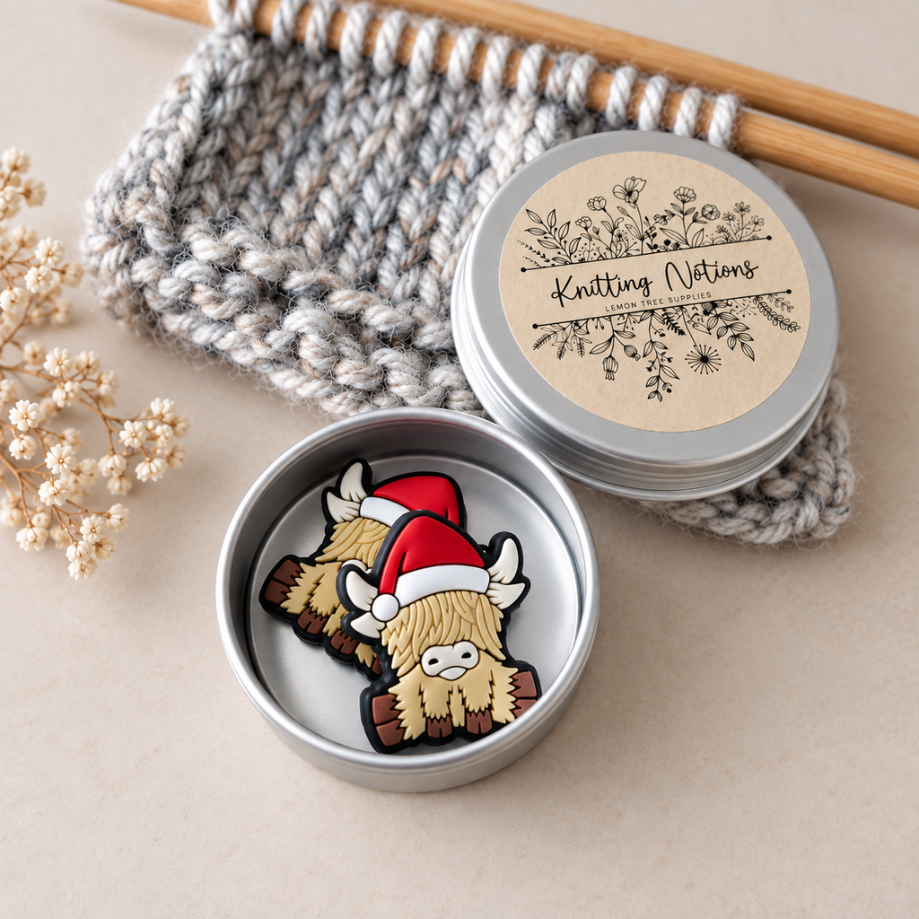 Christmas Highland Cow Stitch Stoppers