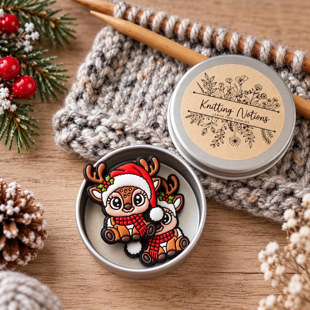 Christmas Reindeer with Hat Stitch Stoppers