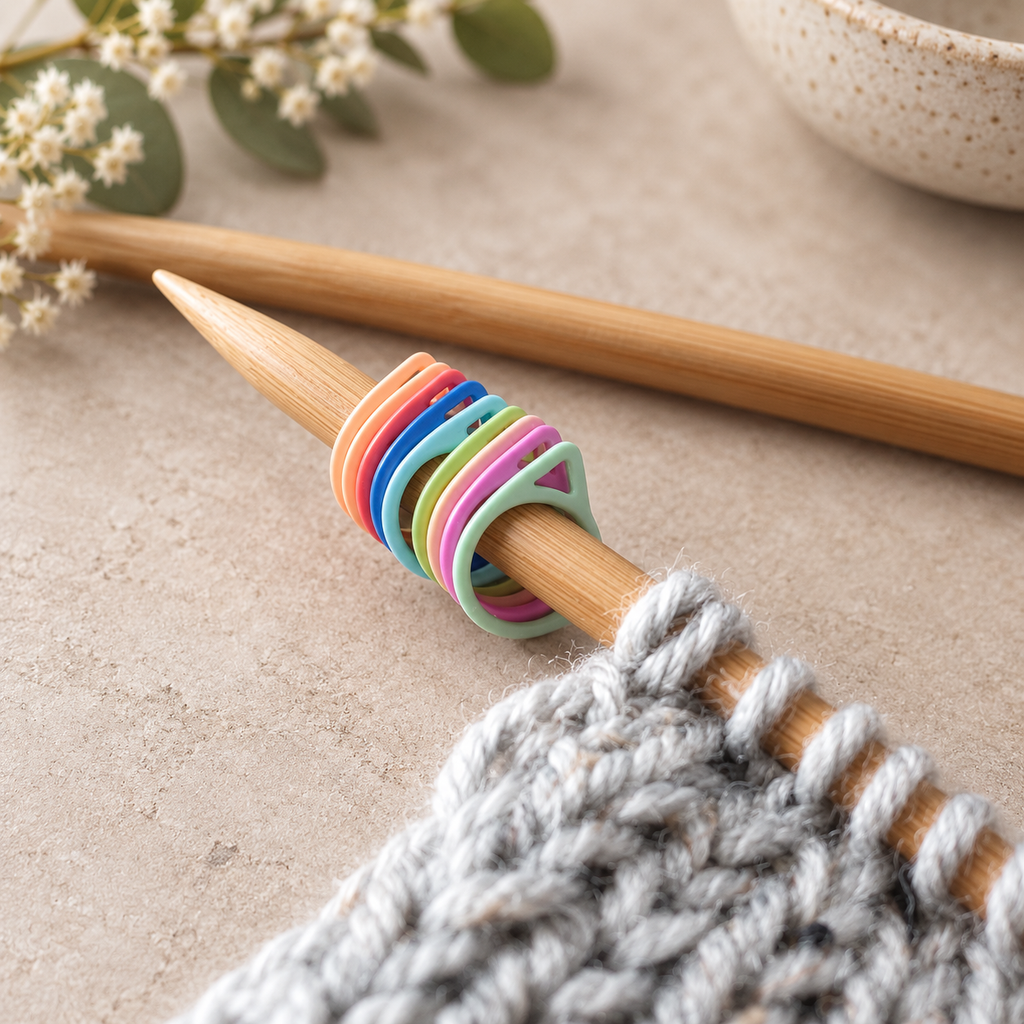 Colourful Cat Ear Stitch Markers
