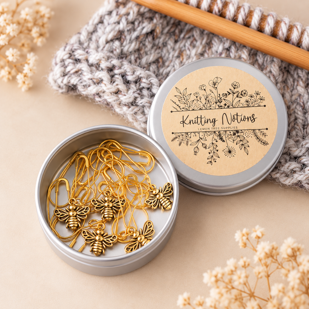 Dainty Bee Stitch Markers Set