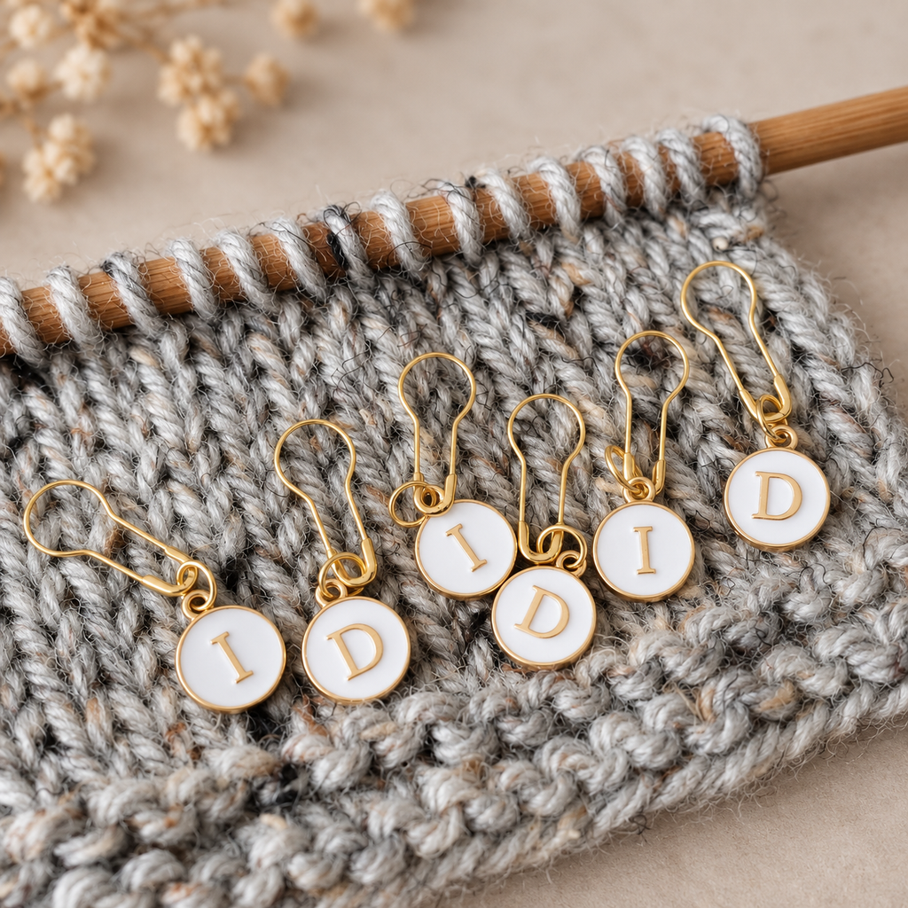 Increase and Decrease Stitch Markers for Knitting and Crochet