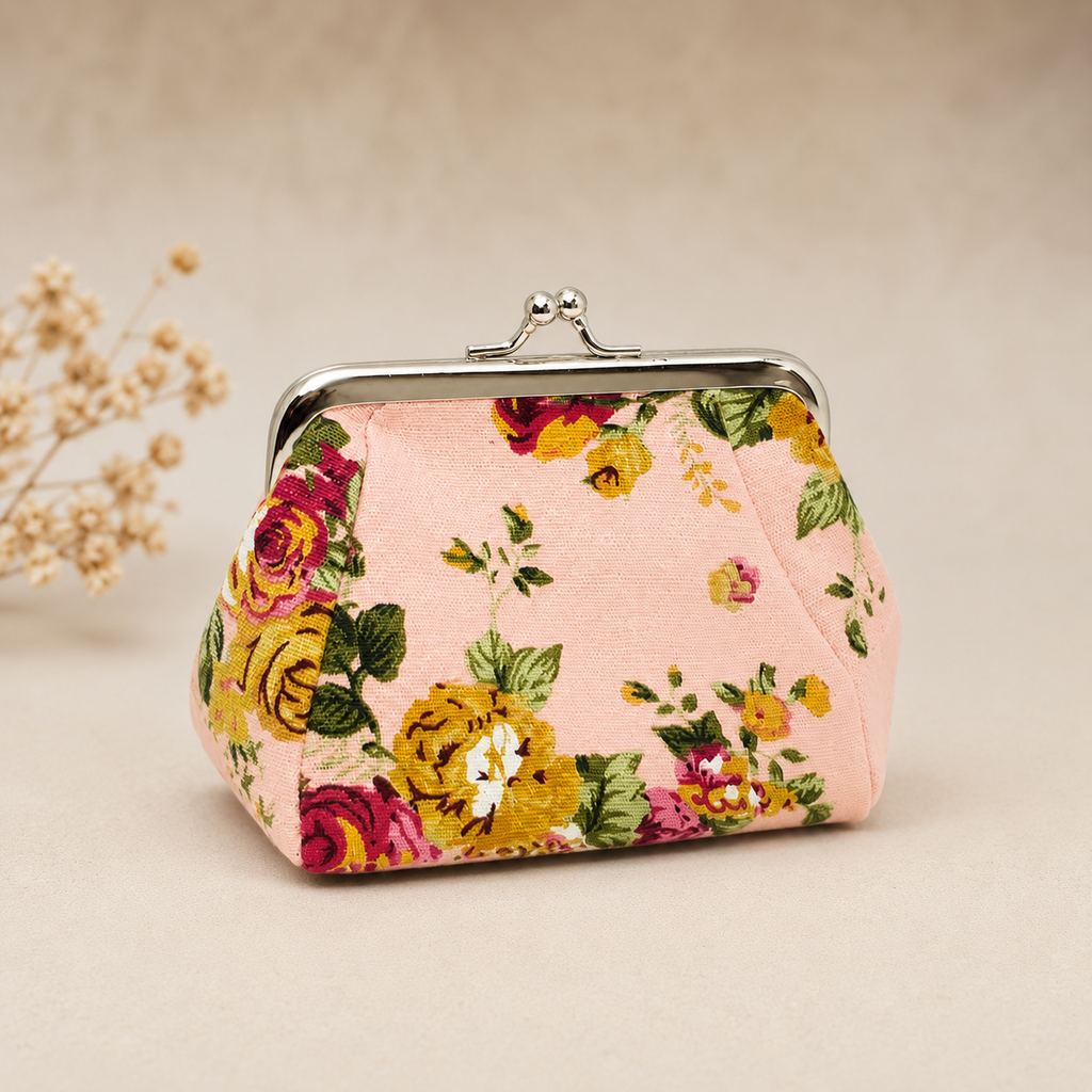 Floral Knitting/Crochet Notions Bag