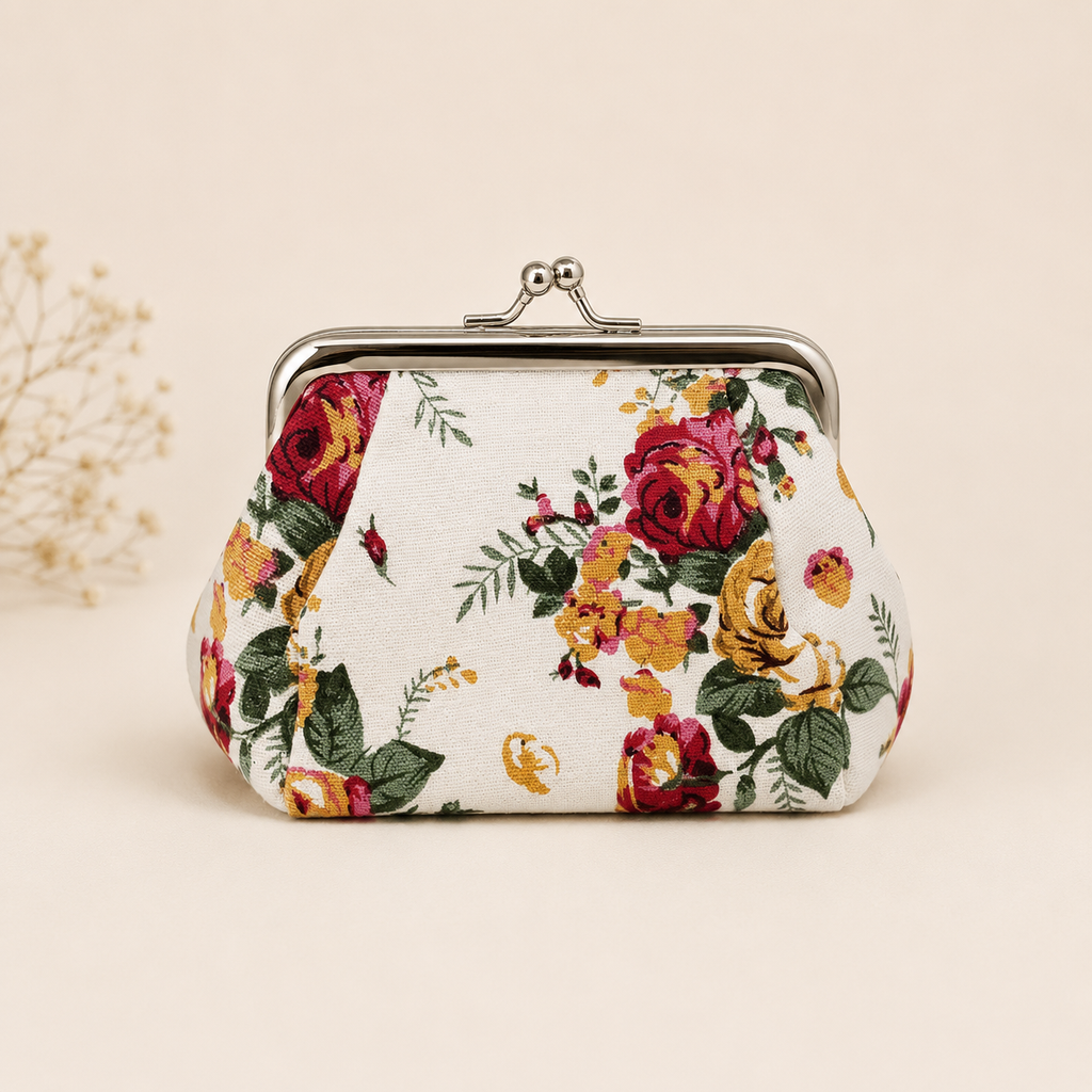 Floral Knitting/Crochet Notions Bag