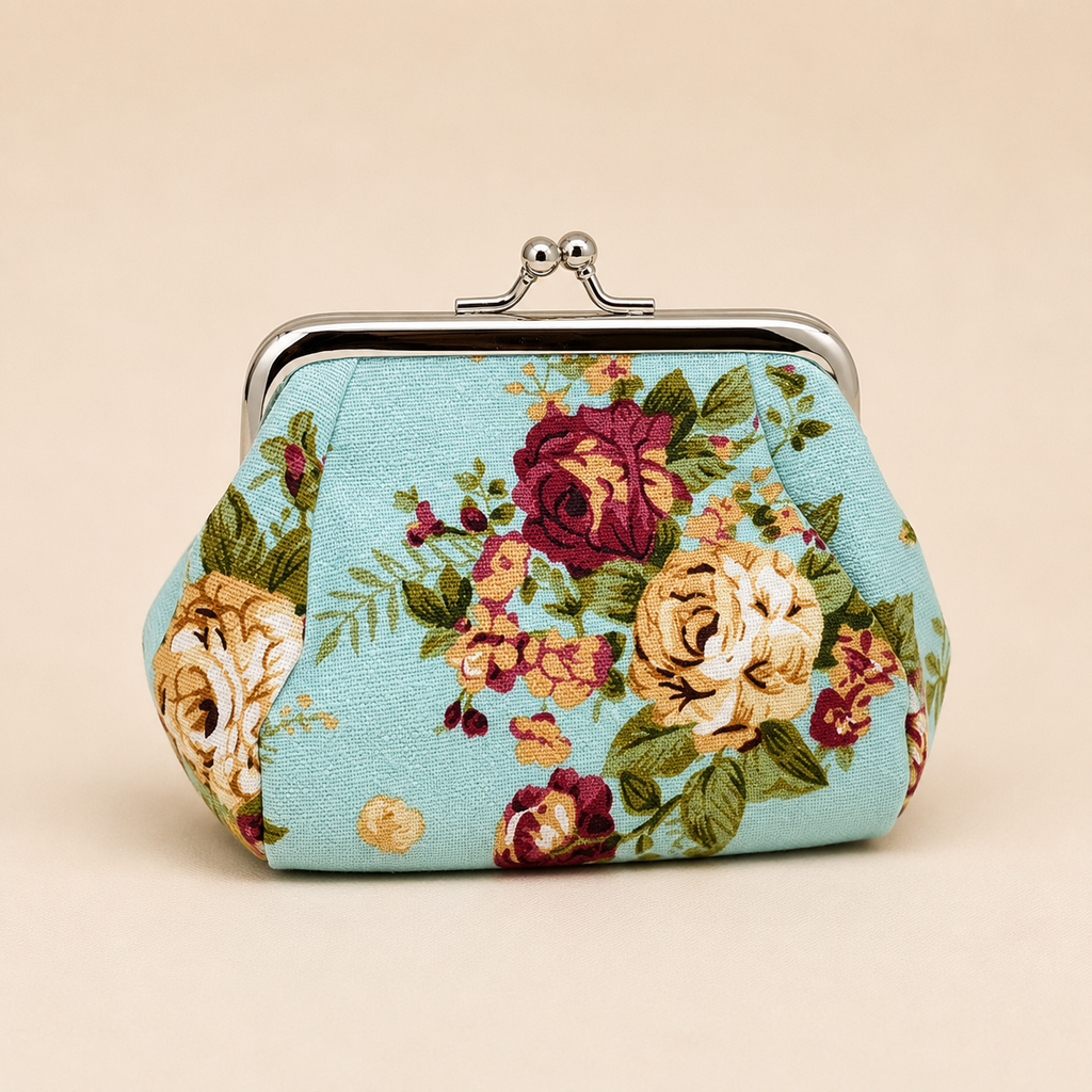 Floral Knitting/Crochet Notions Bag