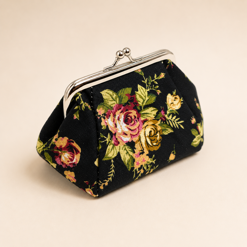 Floral Knitting/Crochet Notions Bag
