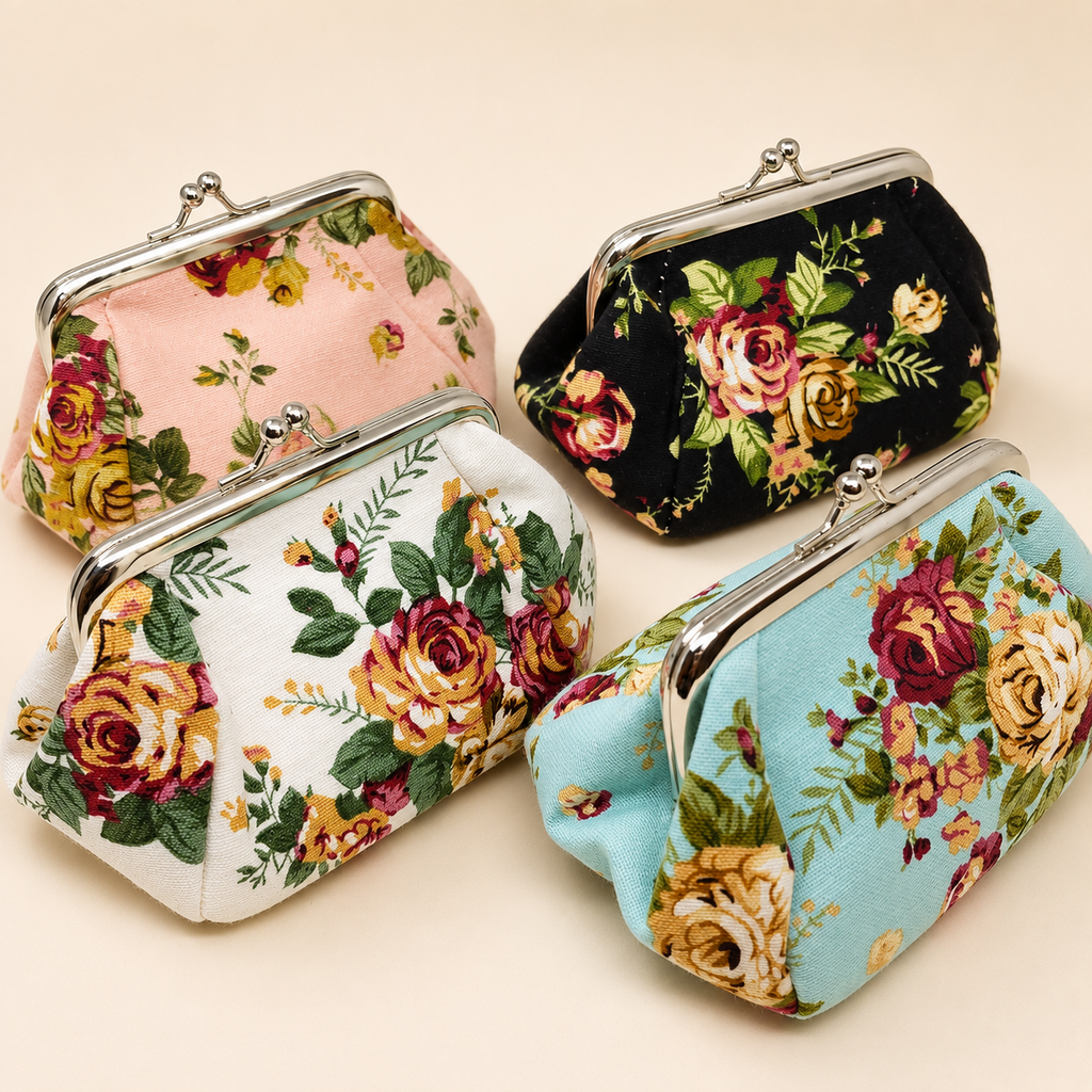 Floral Knitting/Crochet Notions Bag