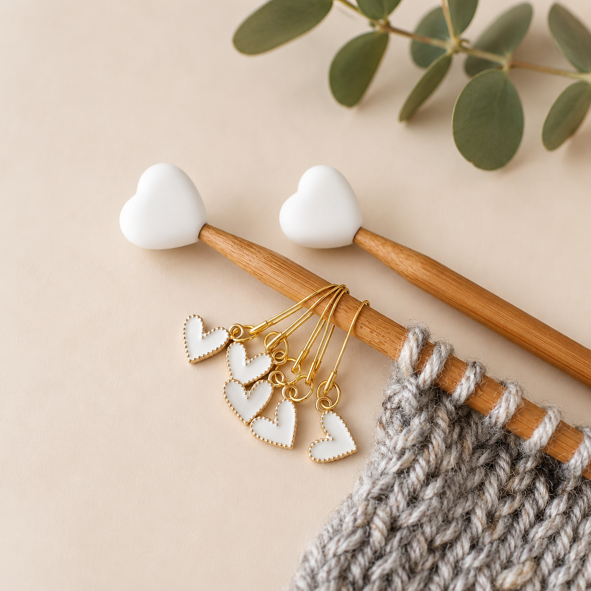 White Heart Stitch Stoppers
