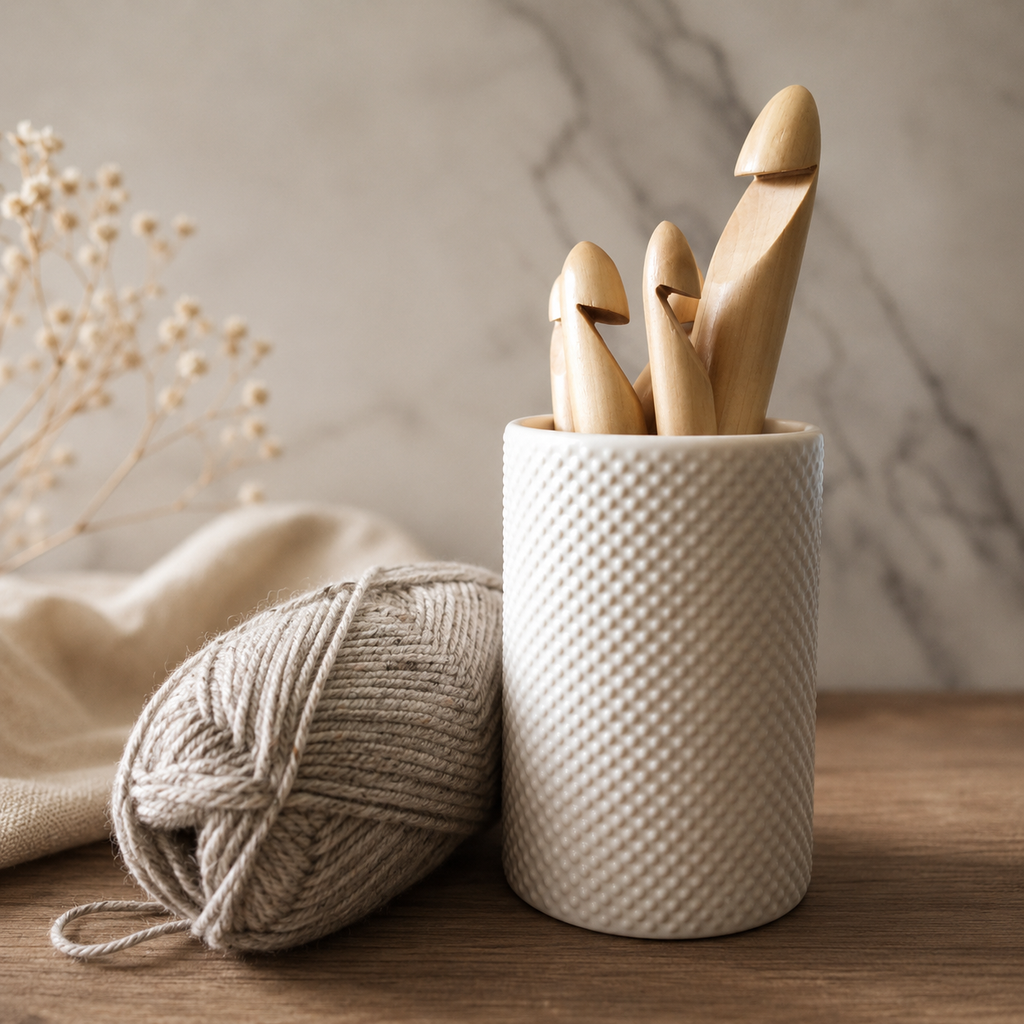 Jumbo Wooden Crochet Hook