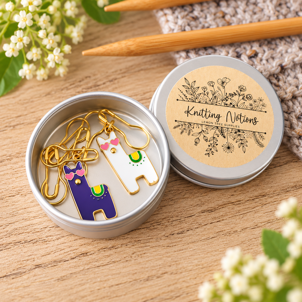Cool Llama Stitch Markers for Knitting and Crochet