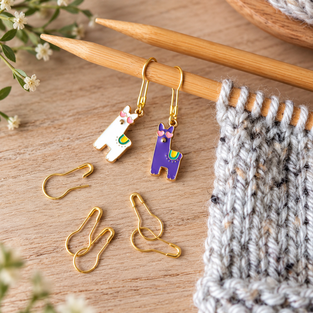 Cool Llama Stitch Markers for Knitting and Crochet