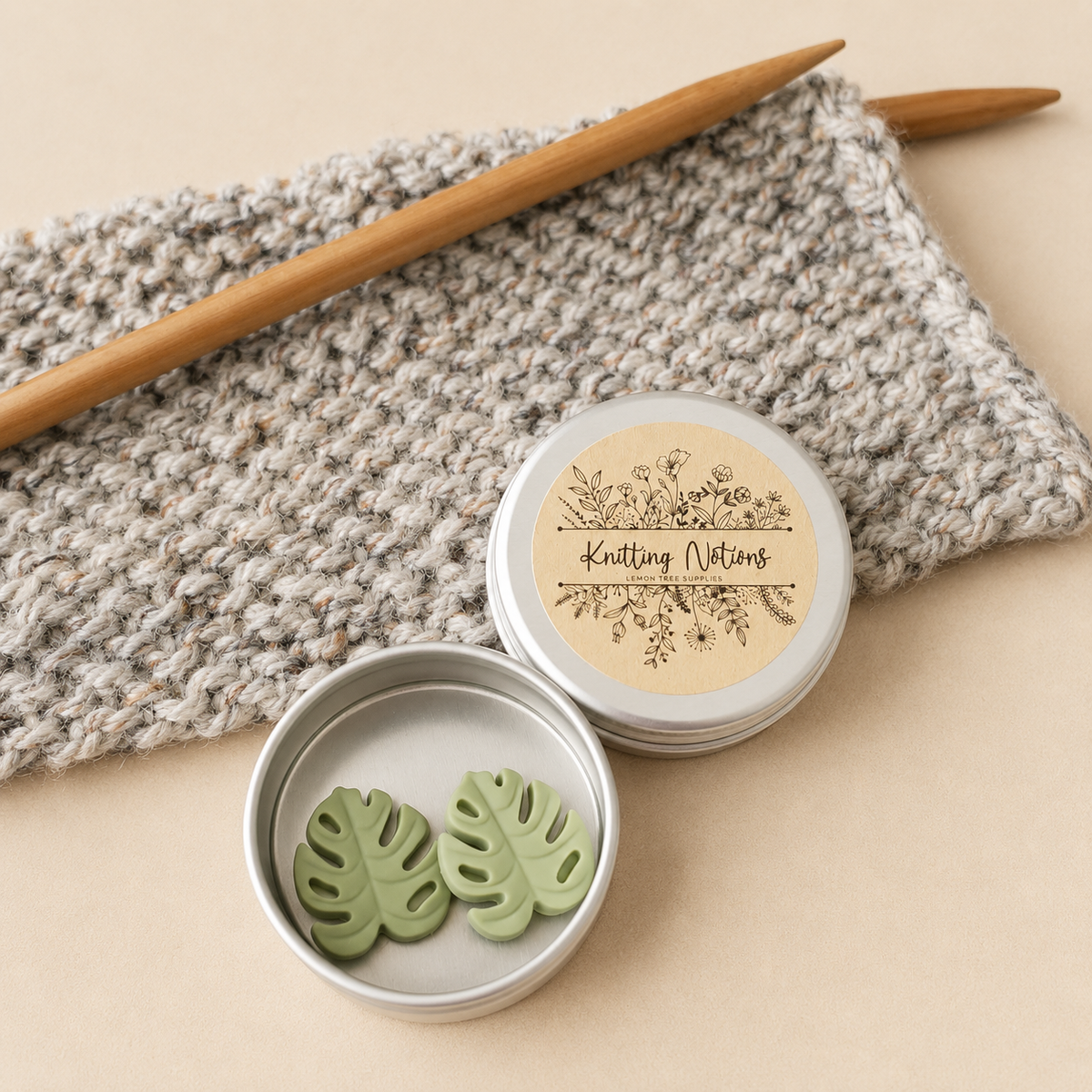 Monstera Leaf Stitch Stoppers
