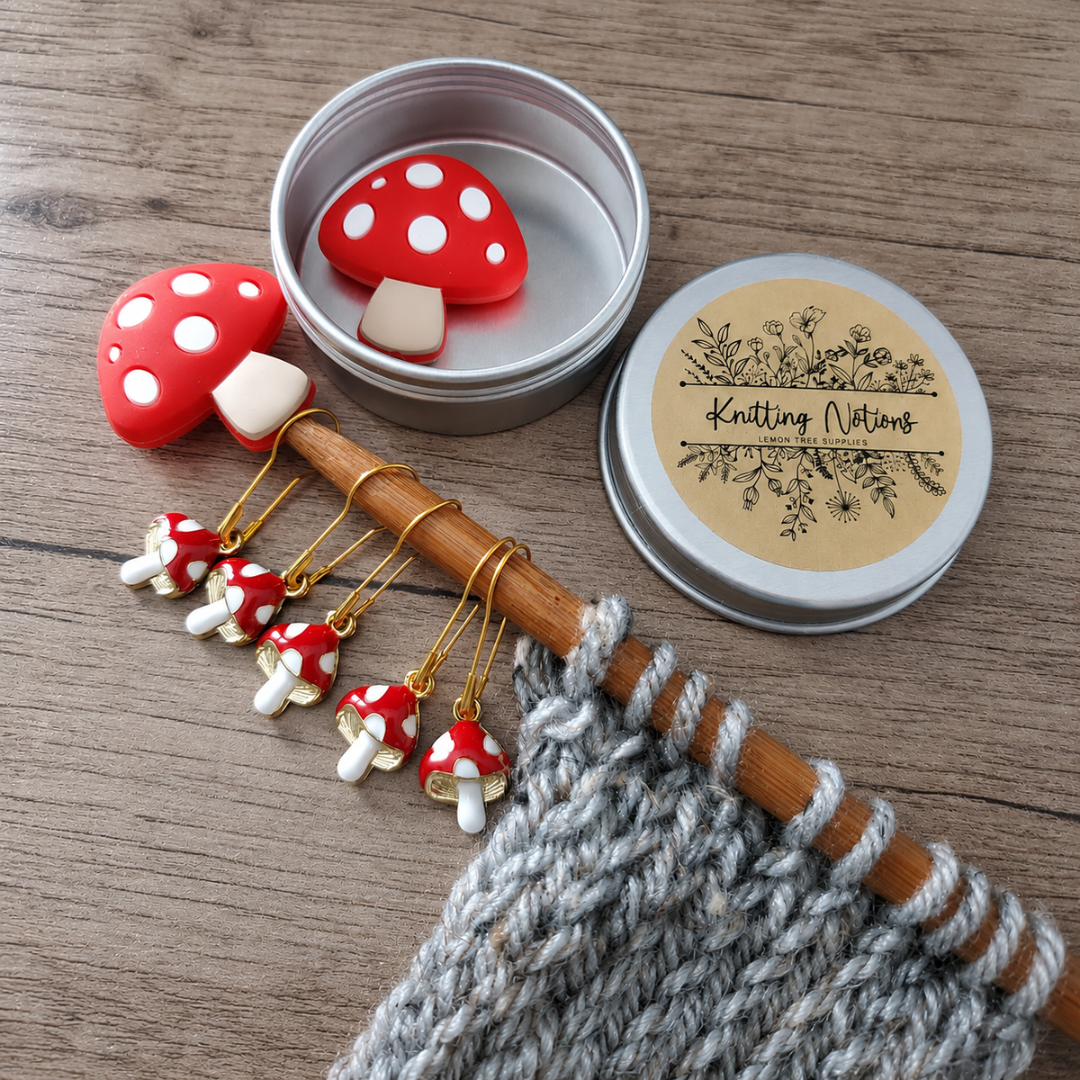 Mushroom Stitch Stoppers