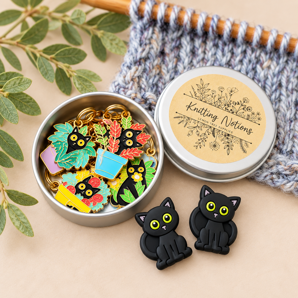 Naughty Cat Stitch Markers