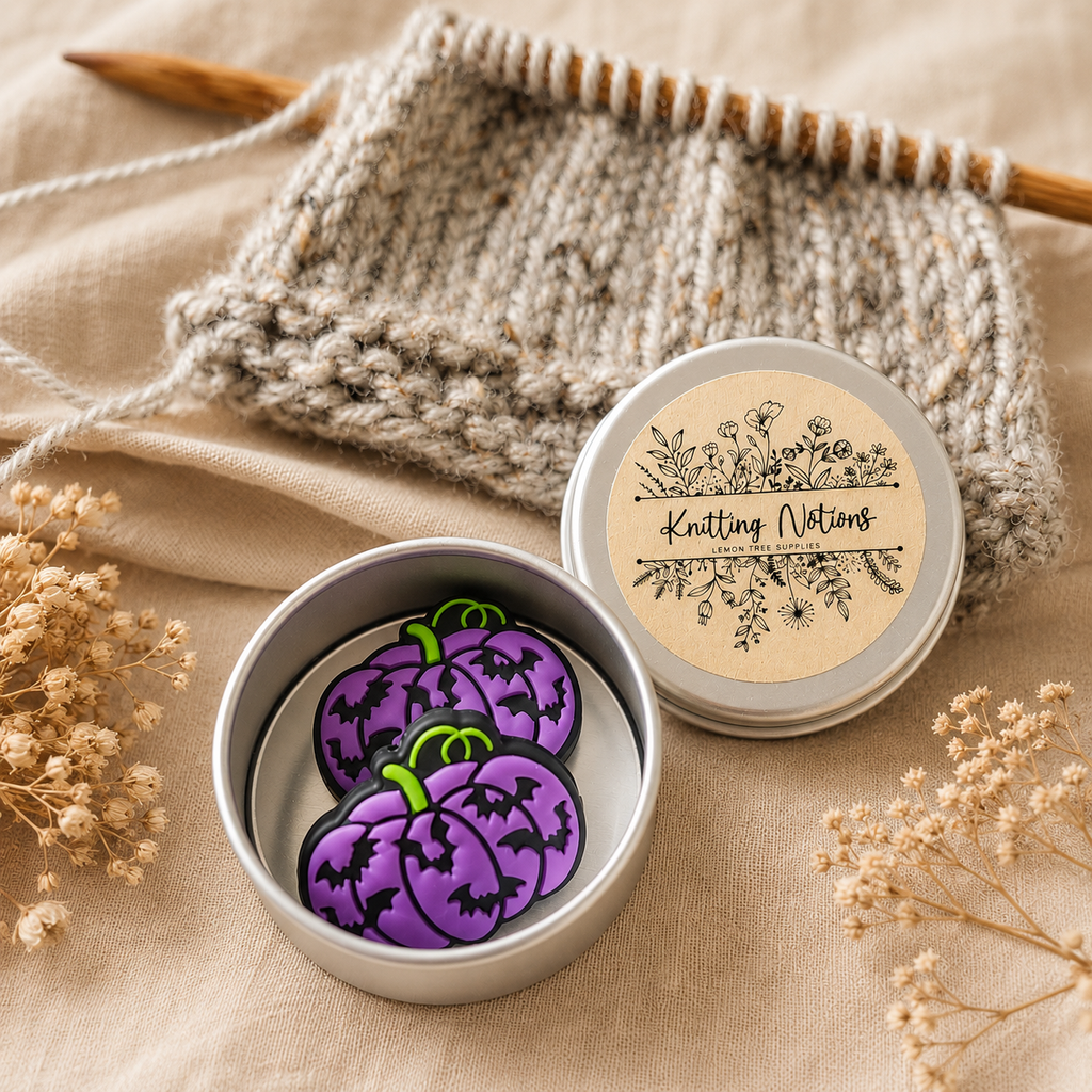 Pumpkin Bat Stitch Stoppers