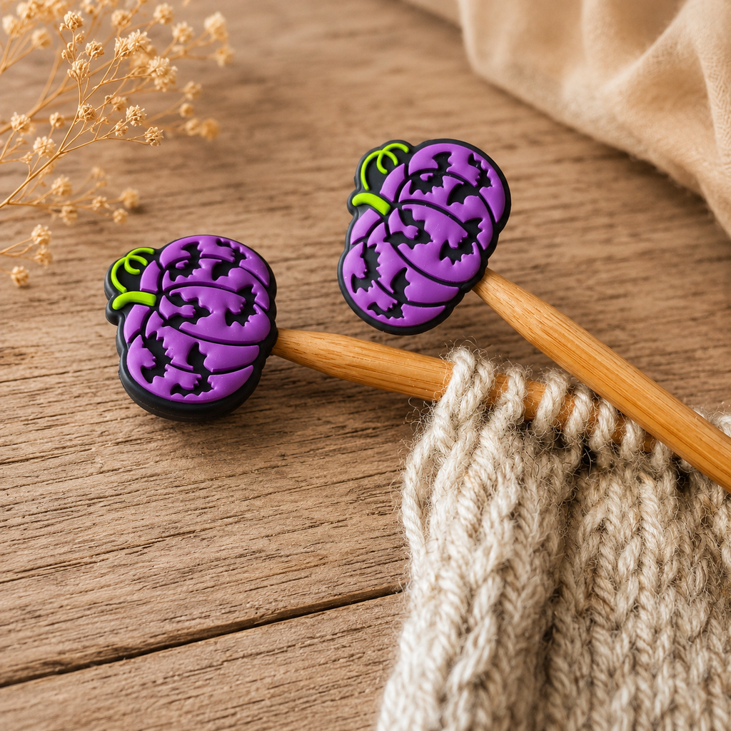 Pumpkin Bat Stitch Stoppers
