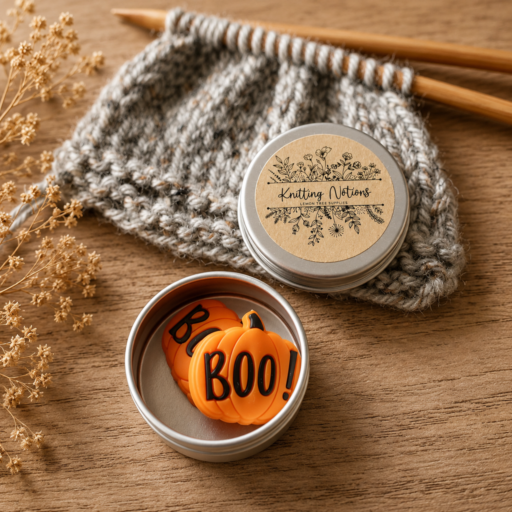 Pumpkin Boo Stitch Stoppers