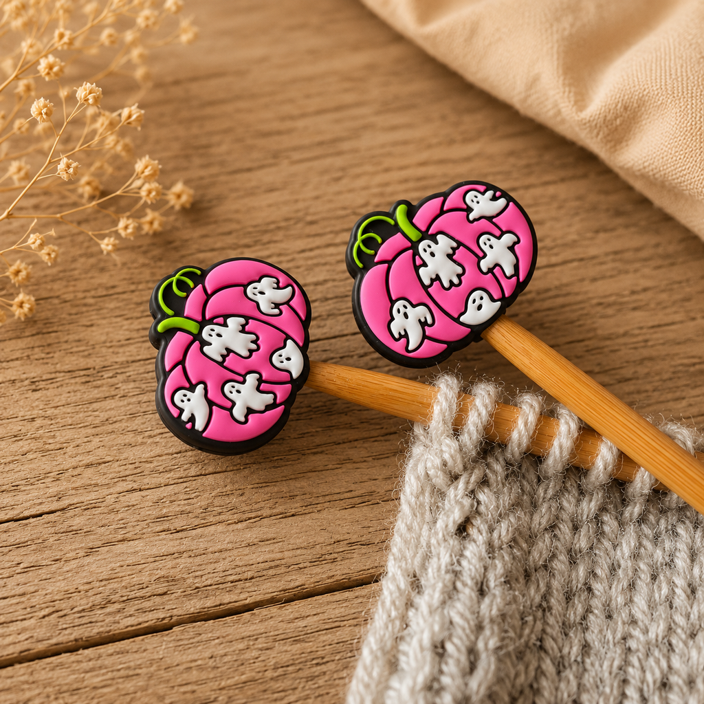 Pumpkin Ghost Stitch Stoppers