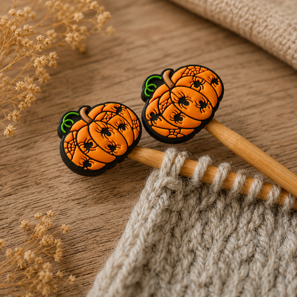Pumpkin Spider Stitch Stoppers