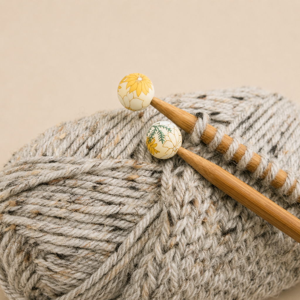 Yellow Floral Stitch Stoppers