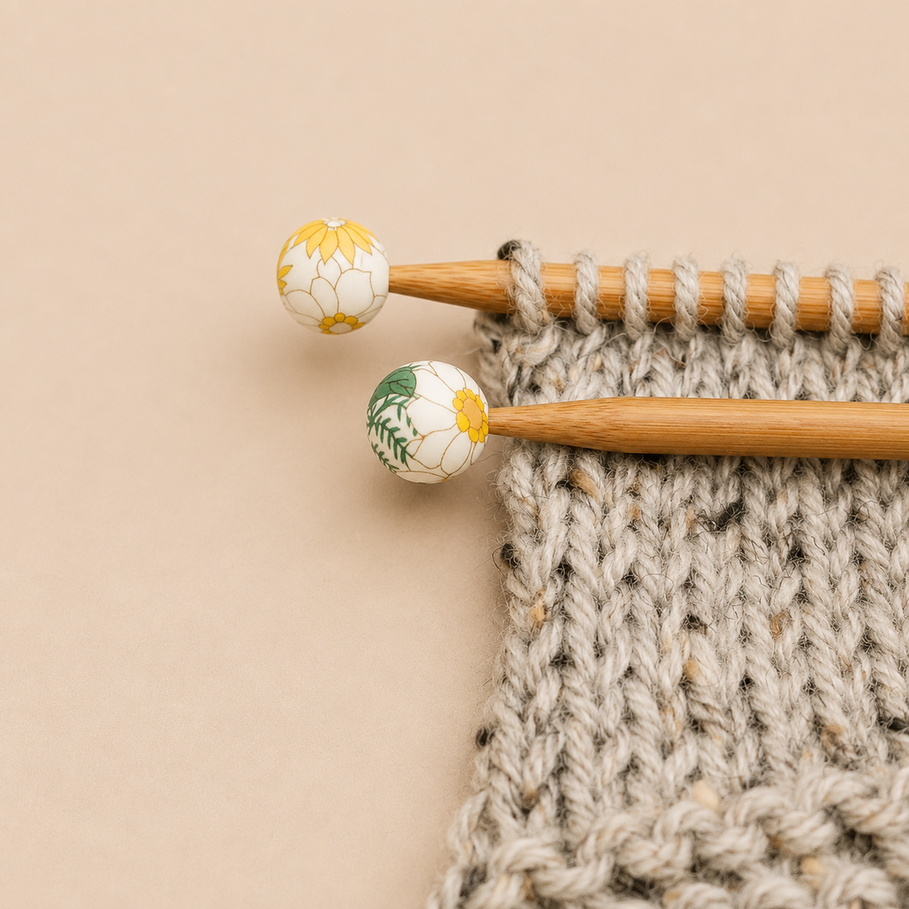 Yellow Floral Stitch Stoppers