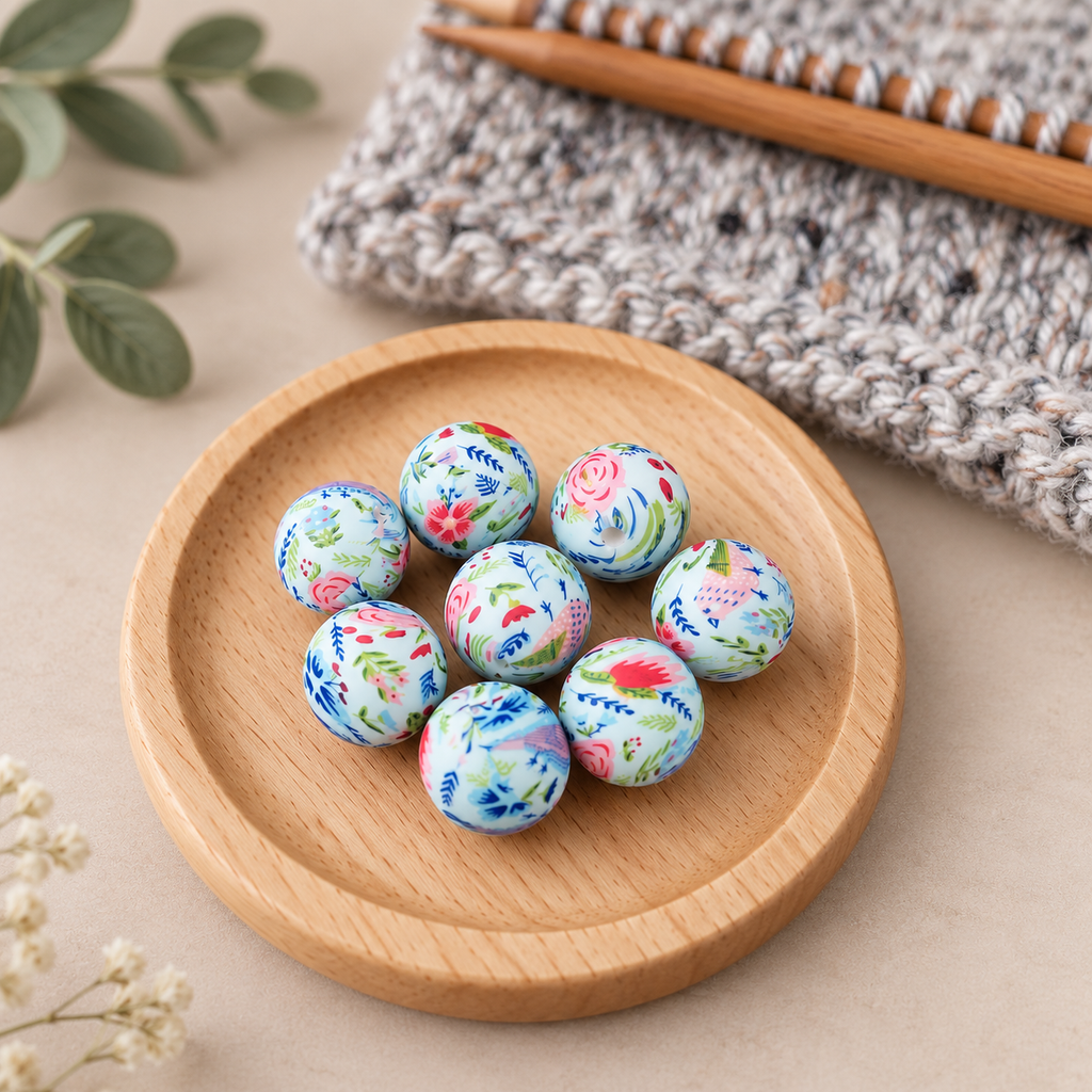 Blue Floral Stitch Stoppers
