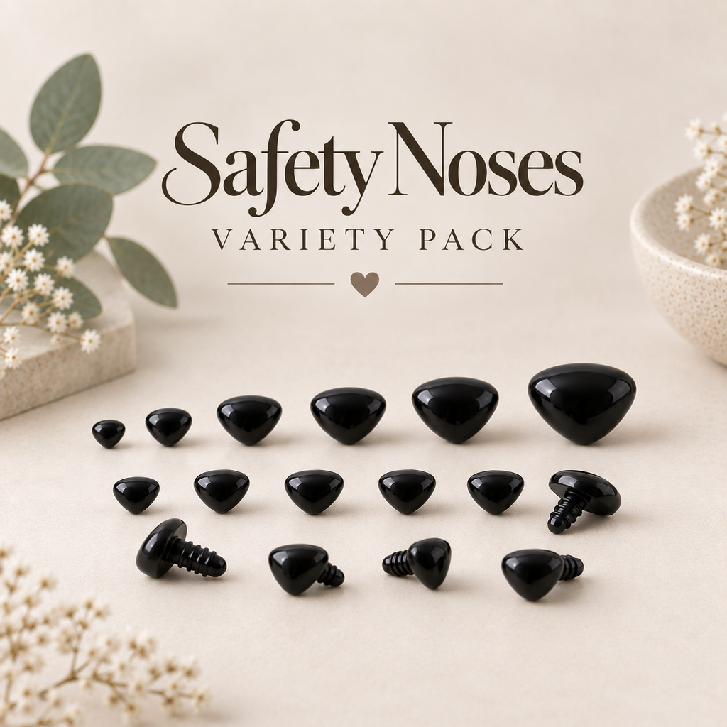 Black Triangular Safety Noses - Variety Pack