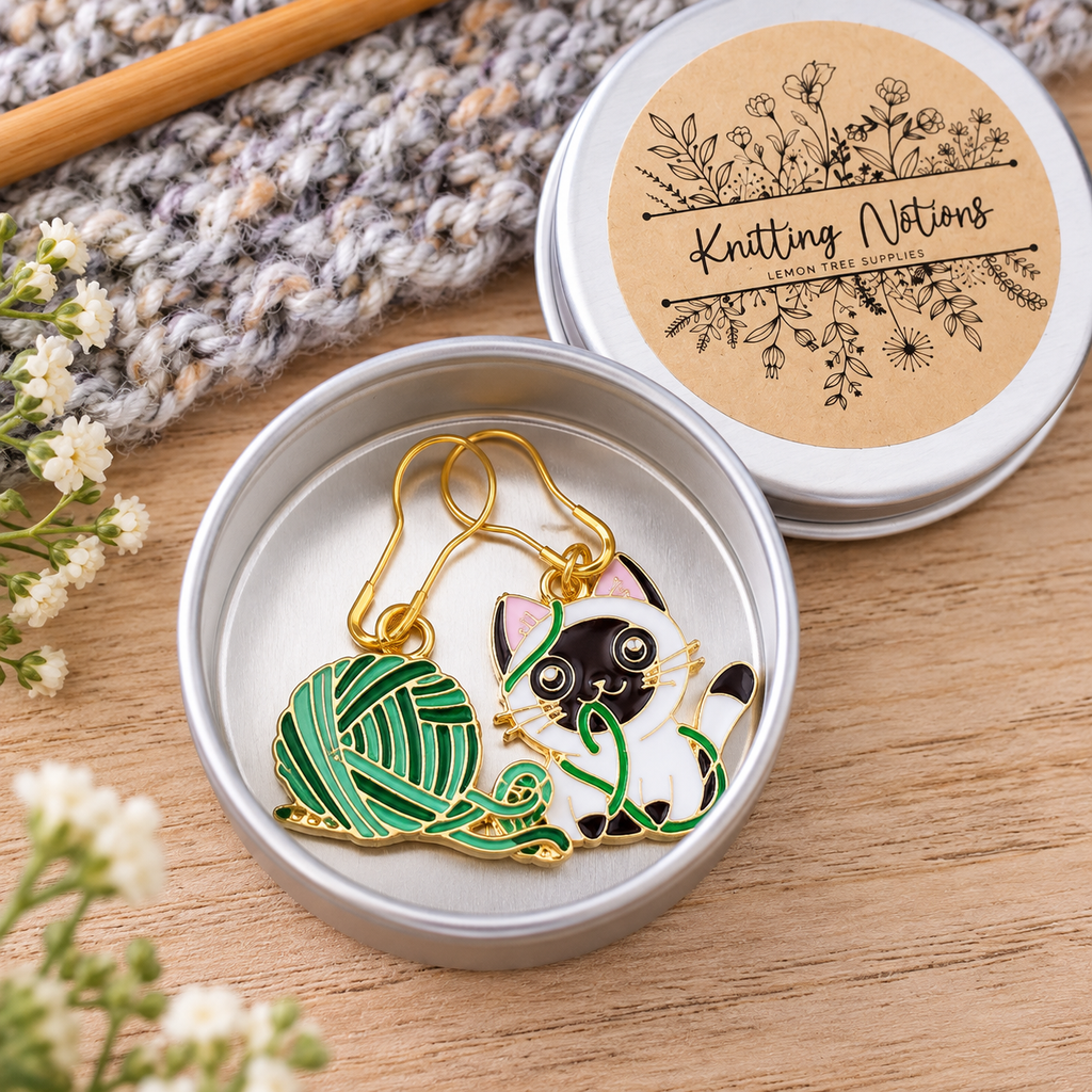 Siamese Cat Stitch Markers