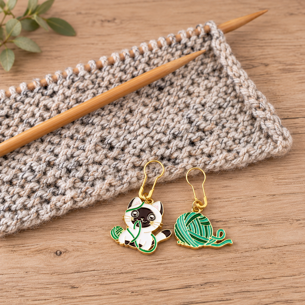 Siamese Cat Stitch Markers