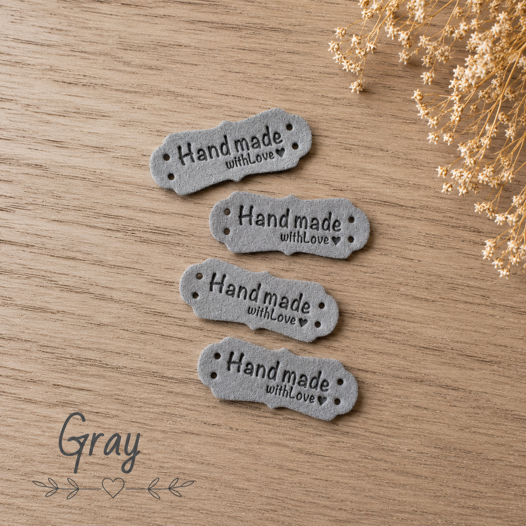 Wavy Frame Handmade with Love Tags
