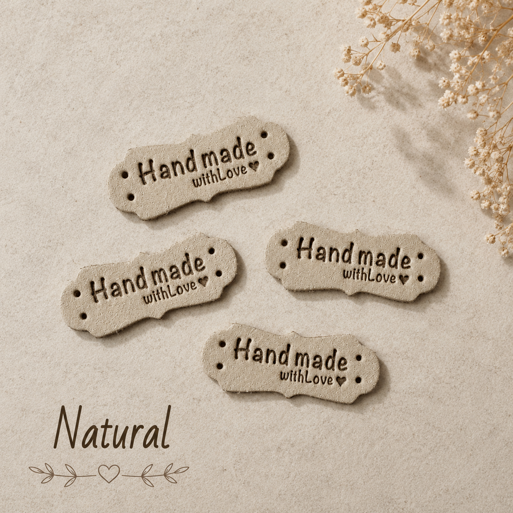 Wavy Frame Handmade with Love Tags