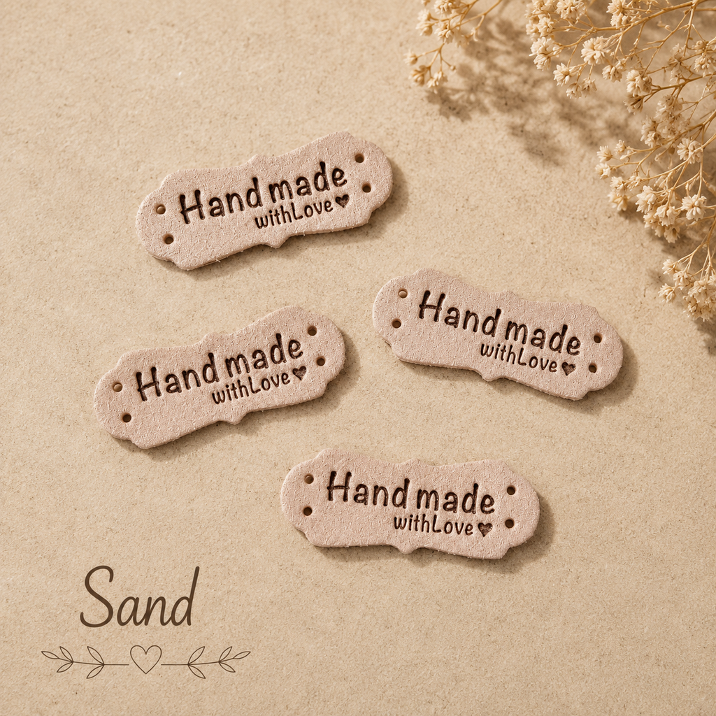Wavy Frame Handmade with Love Tags