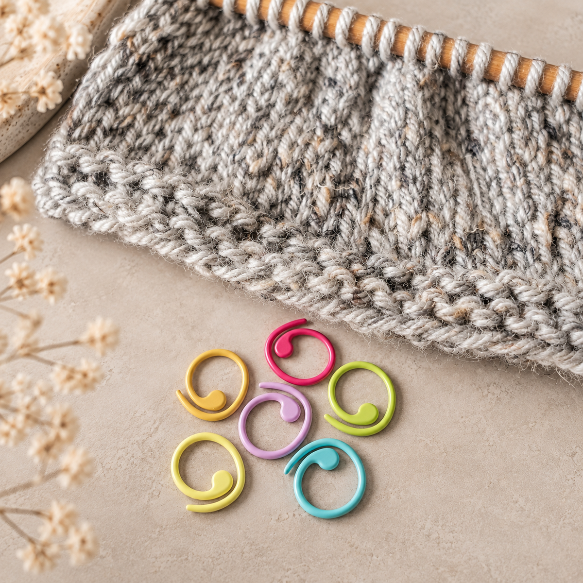 Spiral Knitting Stitch Markers