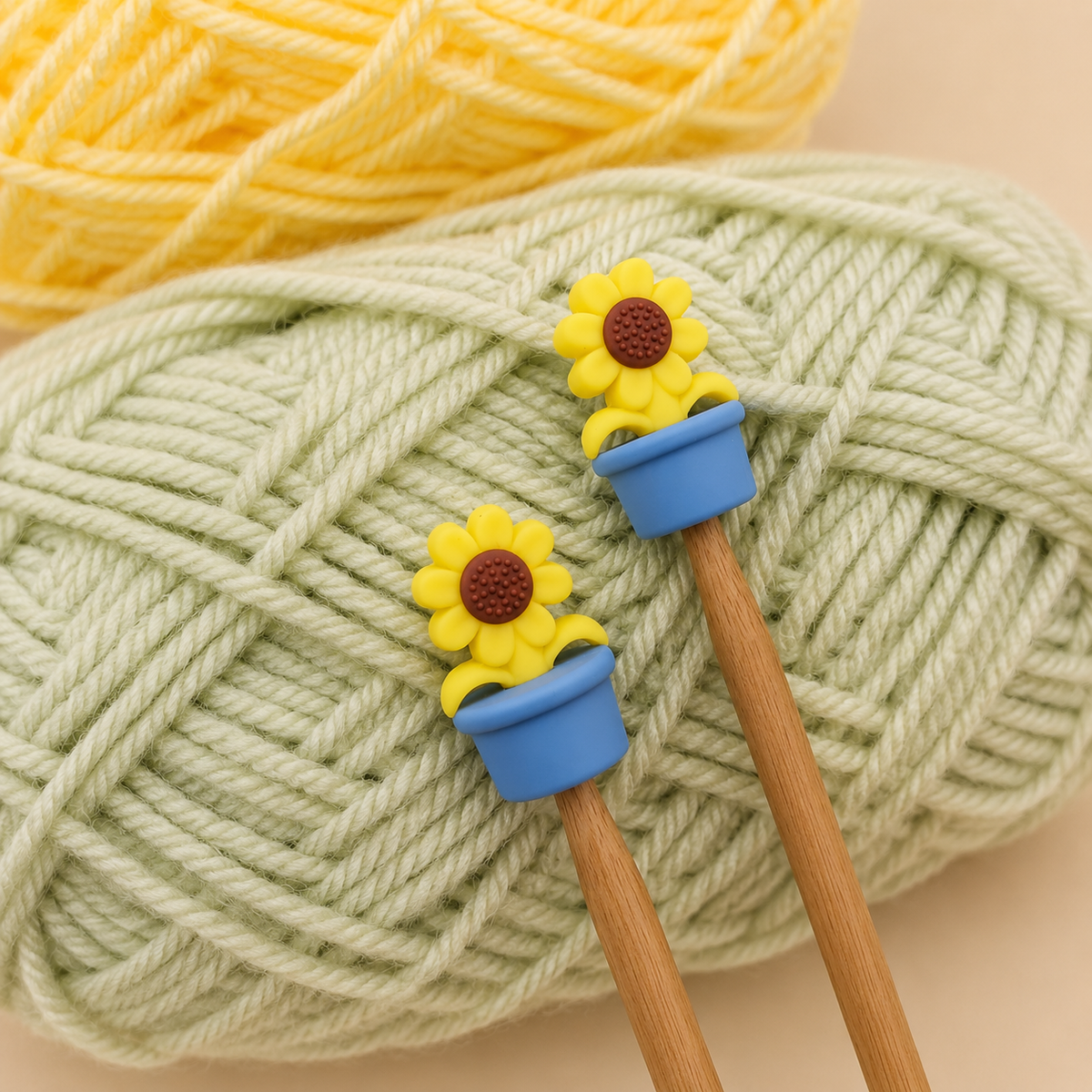 Potted Sunflower Stitch Stoppers