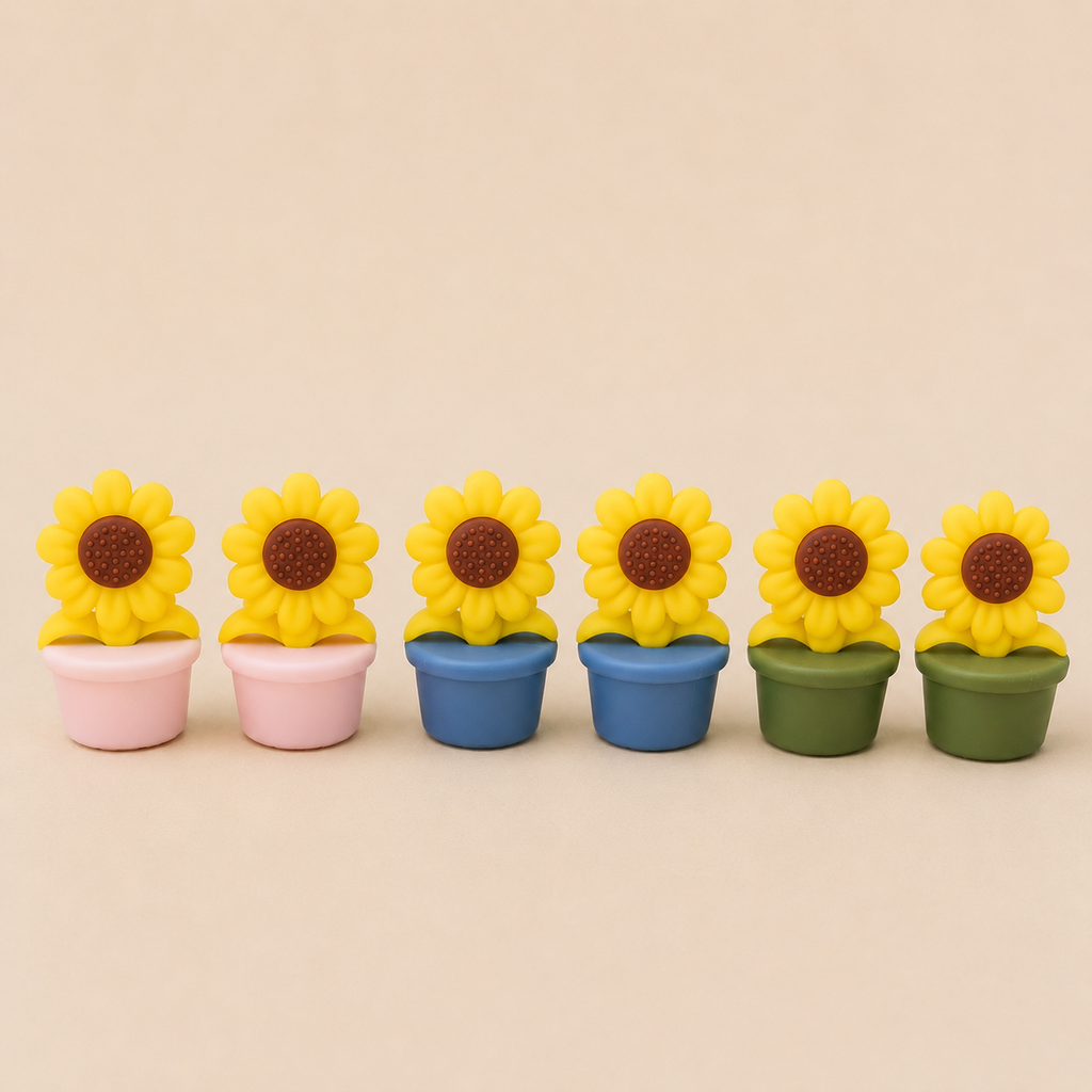 Potted Sunflower Stitch Stoppers