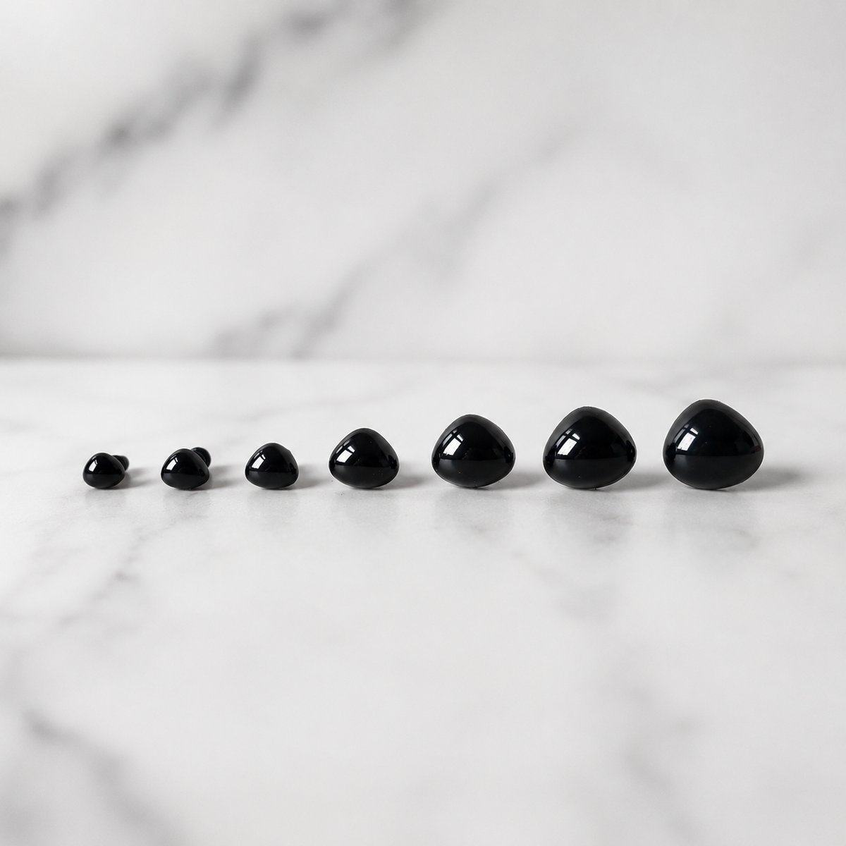 Black Safety Noses - Triangular