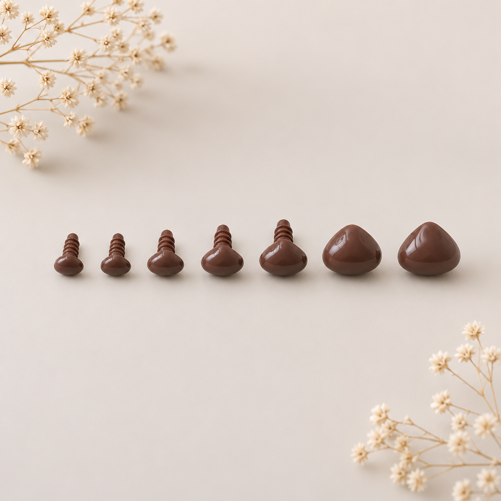 Brown Safety Noses - Triangular
