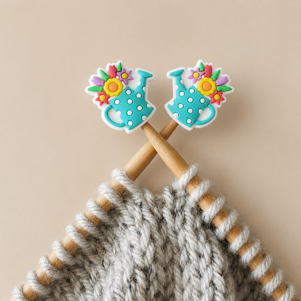 Floral Watering Can Stitch Stoppers