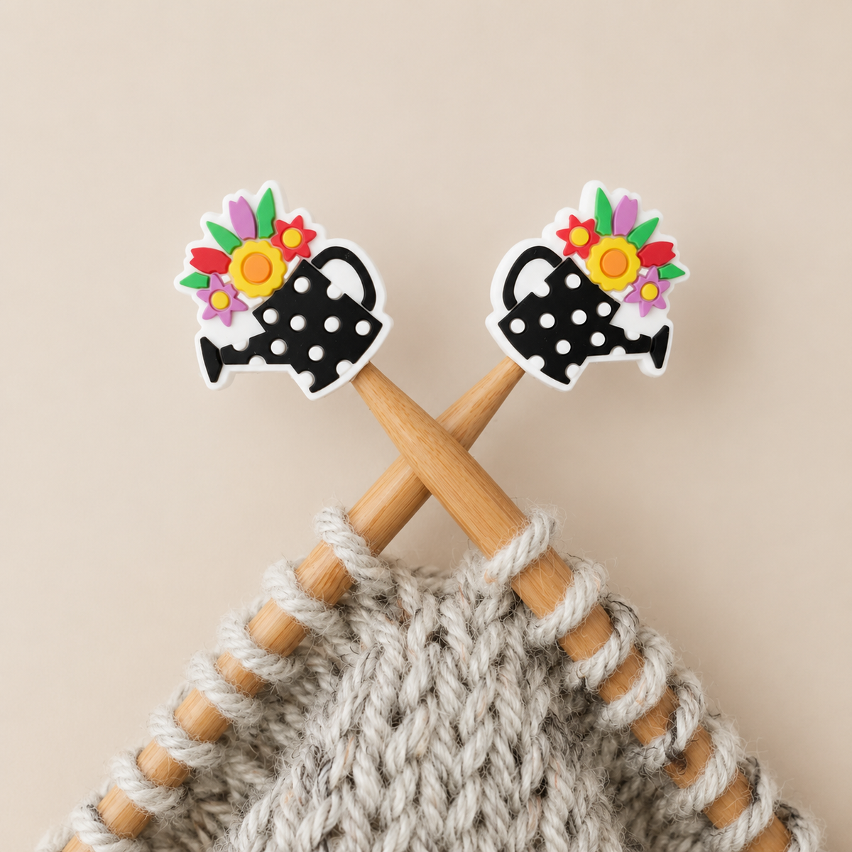 Floral Watering Can Stitch Stoppers