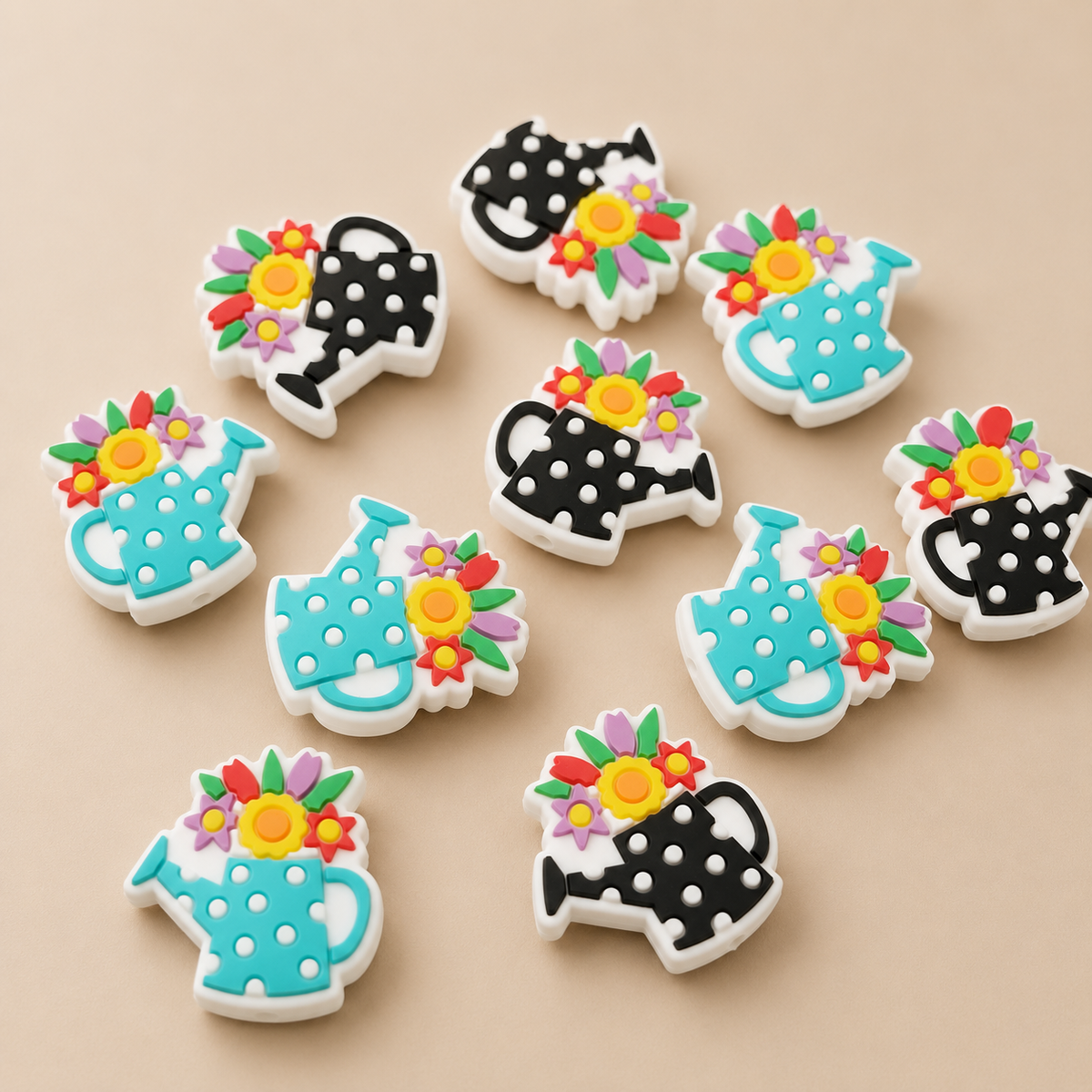 Floral Watering Can Stitch Stoppers