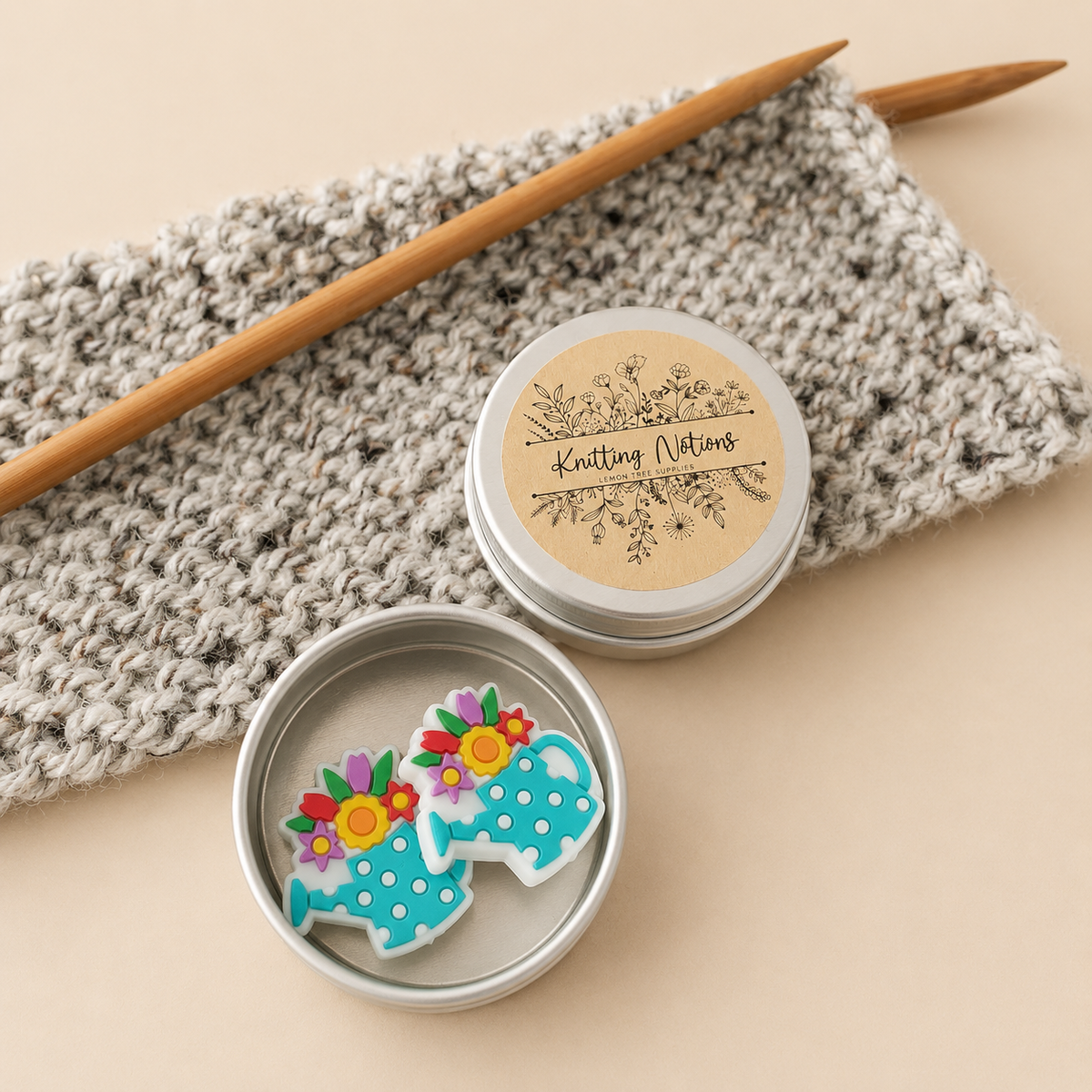 Floral Watering Can Stitch Stoppers