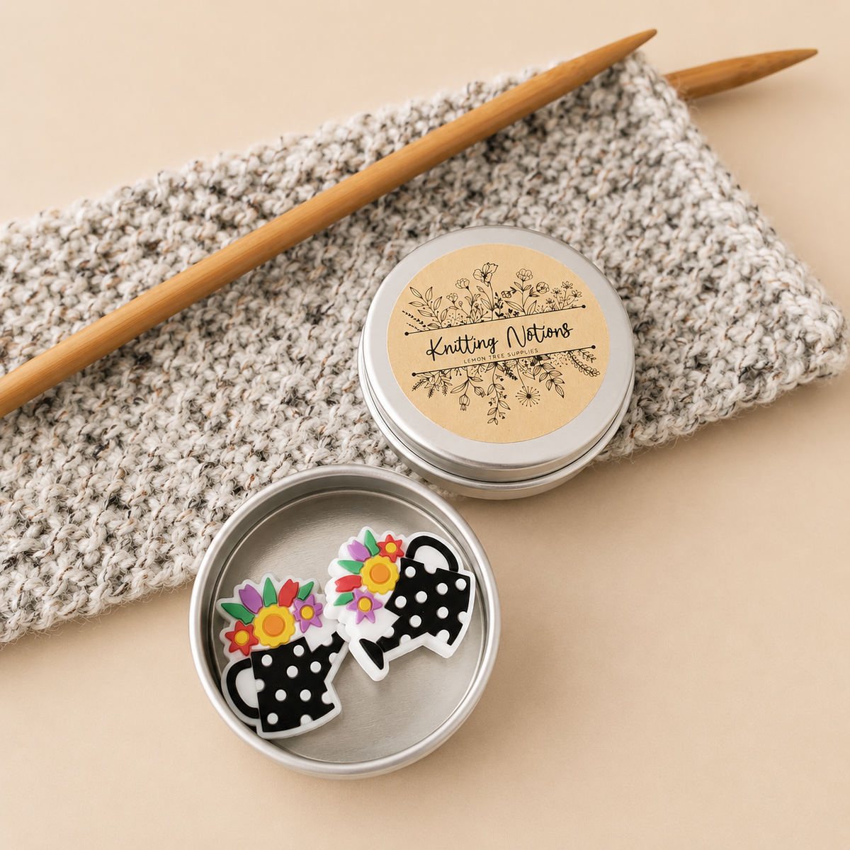 Floral Watering Can Stitch Stoppers